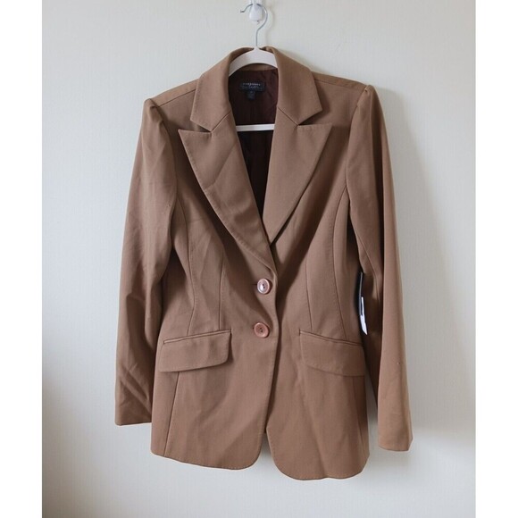 Classiques Entier Womens Brown Suit Blazer Jacket & Pants Set Career 10 NWT - Picture 6 of 11